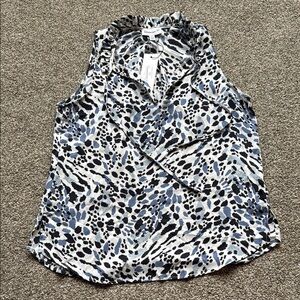 NWT Sleeveless Animal Print Top